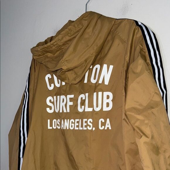 Matix Compton Surf Club Los Angeles Tan Windbreaker Size L - Picture 12 of 13